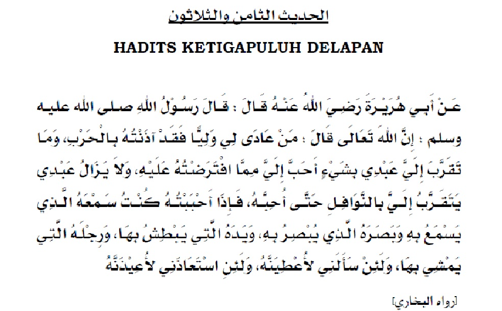 HADITS 38